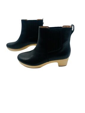 Madewell the clog chelsea boot in black Leather size 8
